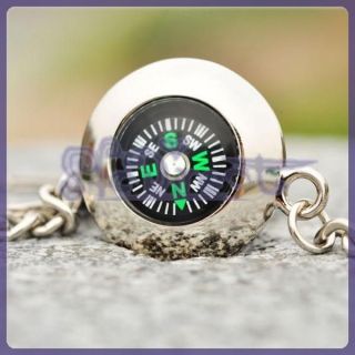 Novelty Compass Design Pendant Key Chain Keyring Party Gift Outdoor 