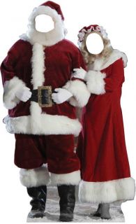 Santa & Mrs. Claus Stand In Life Size Cardboard Standee 896