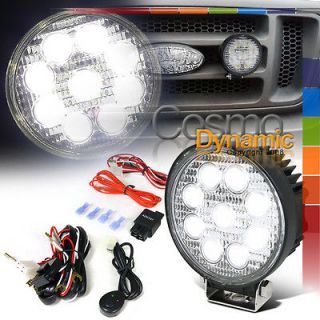 27W LED HIGH POWER DRL WORK LIGHT 4.5 ROUND 9 LED OFFROAD BUMPER LAMP 