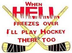 Hockey Shirts Well Hell Freezes Over Ill Play There Too Hockey T 