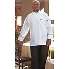 EXEC CHEF COATS, WHITE with BLACK TRIM, EGYPTIAN COTTON, HAND ROLLED 