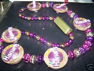 Harrahs New Orleans Mardi Gras Blinky Necklace LOOK