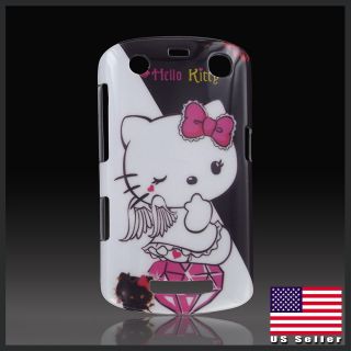 Hello Kitty White Angel Devil hard case cover Blackberry Curve 9350 