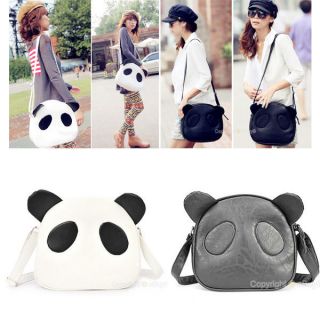   Hobo cartoon Womens Cute Panda PU Leather Shoulder Bag Handbag Purse