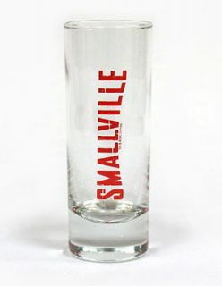Smallville TV Series Name Logo Clear Glass Shooter, NEW UNUSED