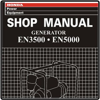 Honda EN3500 EN5000 Generator Service Repair Manual 61Z0000