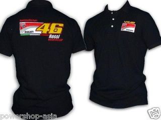 Polo Shirt Team V. Rossi Moto GP VR 46 Embroidered Logo