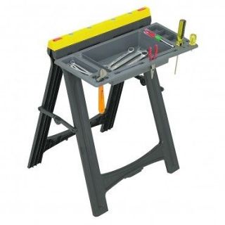 Handy Work Support Sawhorse Saw Horse Workbench Mountable Compartment 