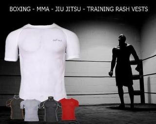 MMA Boxing Jiu Jitsu Martial Arts Training Rashie Short Sleeve Shirt 