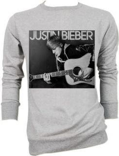 Justin Bieber Pop Rock Indie Funky Retro Hip Hop Grays Sweater JUMPER 