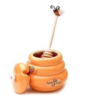 Joe Mini Honey Pot And Dipper By Harold Import Brand New Free 