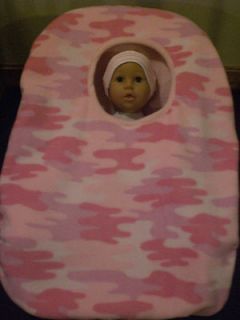 CAMOUFLAGE PINK Infant Car Seat Carrier Cover BLANKETNew CAMO
