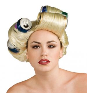 Lady Gaga Telephone Video Halloween Costume Soda Can Wig Adult