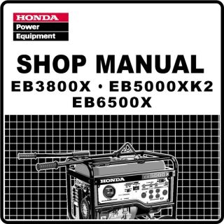 Honda EB3800 EB5000 EB6500 Generator Service Repair Manual 61Z2201E2
