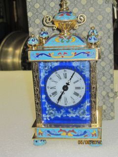 Old RARE Brass / Enamel Limited Edition Clock Peoples Republic of 