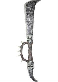 Spiked Skull Sword Medieval Toy Weapon Dress Up Halloween Costume 