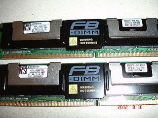 KINGSTON KTH XW667/8G 8GB 2X 4GB FBDIMM DDR2 667 PC2 5300F LOT ECC 