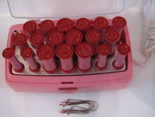 Caruso Flexi Rolls Curls 19 Hot Rollers Hairsetter Hair Pink Pageant 