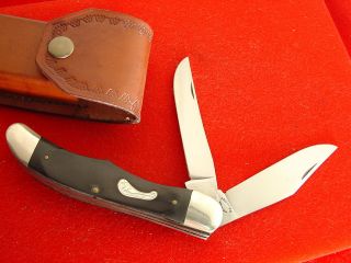   Imperial Schrade USA 4624 5 3/8 2 Blade Folding Hunter Knife MINT