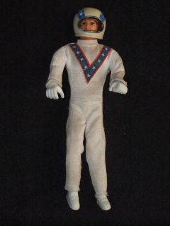 VINTAGE c1970s EVEL KNIEVEL 7 FIGURE DOLL WITH HELMET BY IDEAL