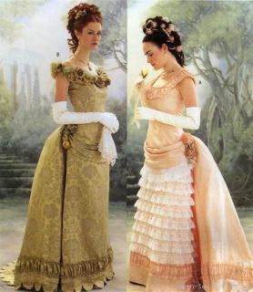 Butterick 3012 SEWING PATTERN 6 8 10 Victorian Gown/Dress Costume 