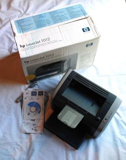 HP LaserJet 1012 Workgroup Laser Printer with original box, software