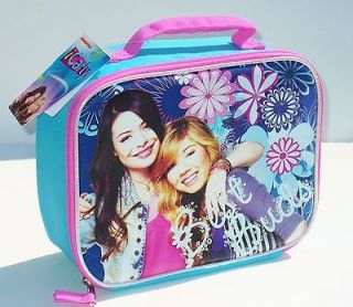 iCARLY & SAM Best Buds Girls Blue Lead Free Insulated Lunch Tote Box 