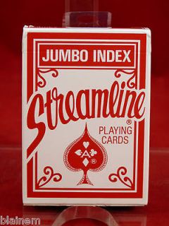 Brand New Sealed Streamline Jumbo Index Playing Cards