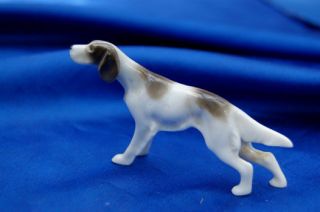 Vintage OLD Porcelain English Setter hunting sporting gun dog 