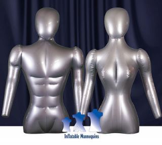 His & Her Special   Inflatable Mannequin   Torso Forms with head 