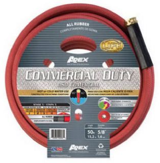 Inch x 50 Ft. Red Industrial Hot Water Rubber Hose
