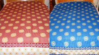 Indian cotton bed sheet bedspread throws   small suns
