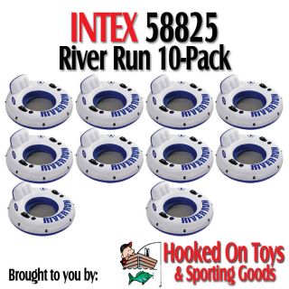 10 Pack Intex River Run I Float Inflatable River Tube 58825 Water Raft