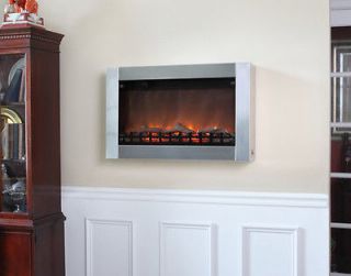 wall mounted electric fireplace in Fireplaces