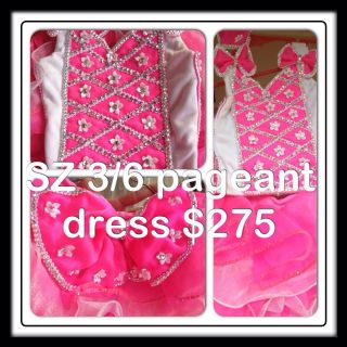 National Pageant Dress Sz 2 3 4 5 6 Pink White High Glitz Cupcake