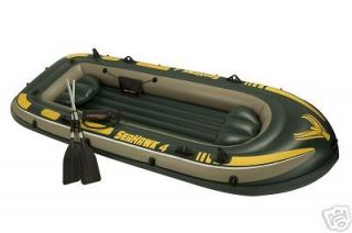 INTEX Seahawk 4 Fishing Boat set raft Inflatable