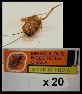 20 Miraculous Insecticide Odorless Cockroach Chalk kill Ant Flea 