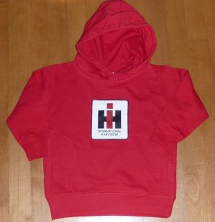 Boys Toddler INTERNATIONAL HARVESTER Sweatshirt Hoodie Size 5 Red 