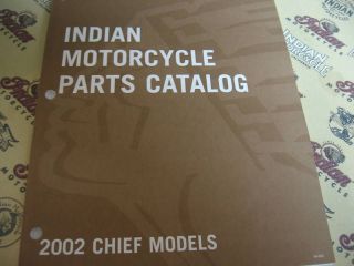 INDIAN MOTORCYCLE 2002 03 CHIEF PARTS   ASSEMBLY BOOK.