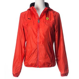 BN PUMA Women Ferrari Classic Windbreaker Jacket Red Asia Size 