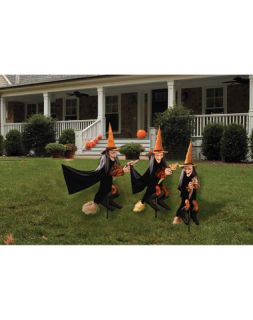HALLOWEEN WITCHES, SET OF 3, OUTDOOR YARD DECORATIONS