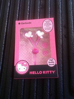 HELLO KITTY EARBUDS HEARTS FOR ALL I PHONES,IPODS,I​PAD, /MP4 