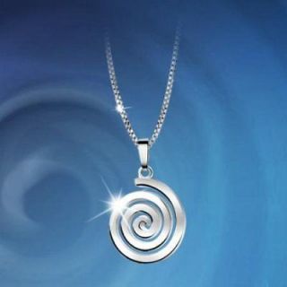   Silverware Silver Plated Tara Spiral Pendant Necklace  Made in Ireland
