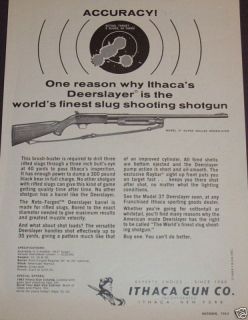 1963 ITHACA GUN CO. MODEL 37 SUPER DELUXE DEERSLAYER AD