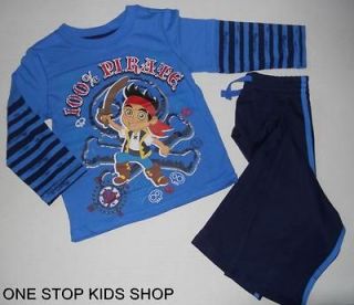 JAKE AND THE NEVERLAND PIRATES 24 M 2T 3T 4T 5T Set OUTFIT Shirt Pants 