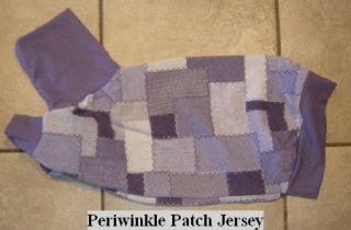 PERIWINKLE PATCHWORK JERSEY PJ SHIRT ITALIAN GREYHOUND CHINESE CRESTED 