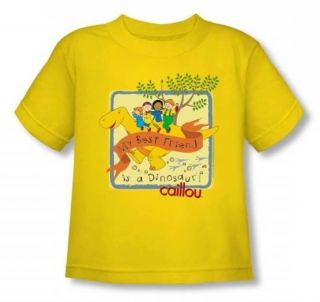 Caillou Computer Toddler Yellow T Shirt CLU109 TT
