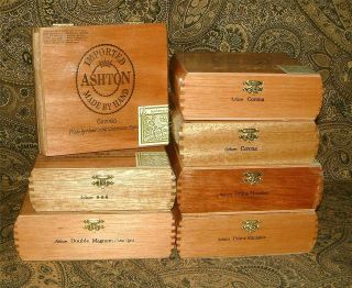 Ashton Wooden Cigar Boxes Purses Crafts Hobbies Gift Jewelry Boxes