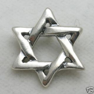 NEW Sterling Silver Jewish star of David solid handmade