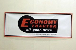 Vintage Economy All Gear Drive Power King Lawn Tractor Mini Banner 11 